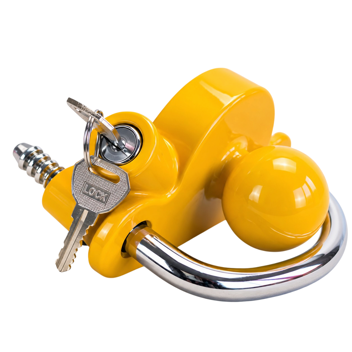 Trailer Hitch Lock Universal 50mm with Steel Shackle and 2 Keys