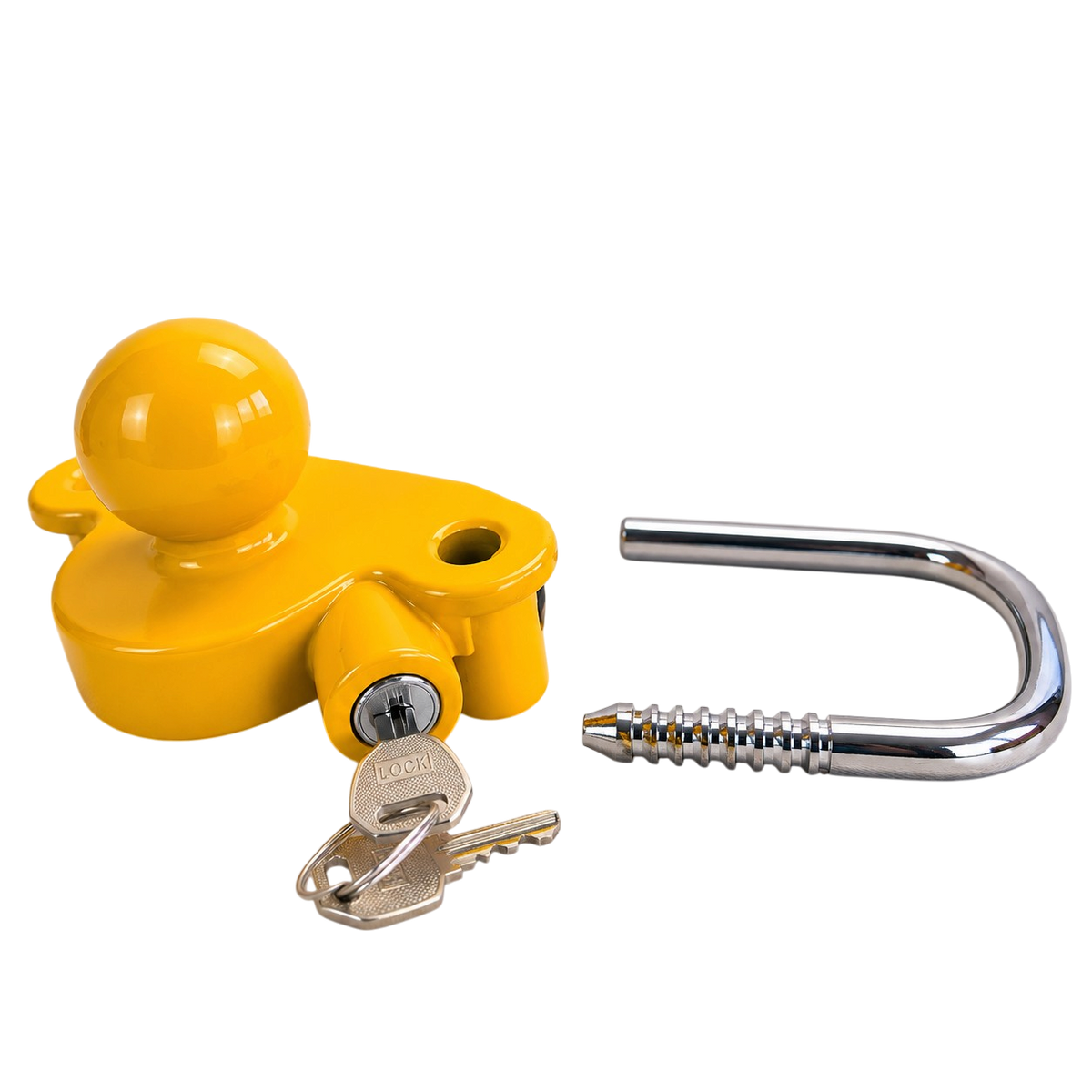Trailer Hitch Lock Universal 50mm with Steel Shackle and 2 Keys