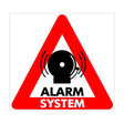 Warnaufkleber ALARM SYSTEM – 22 x 22 cm