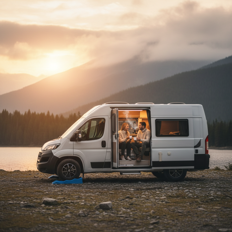 Najazdy poziomujące do przyczepy kempingowej (kliny pod koła), zestaw 2 szt.