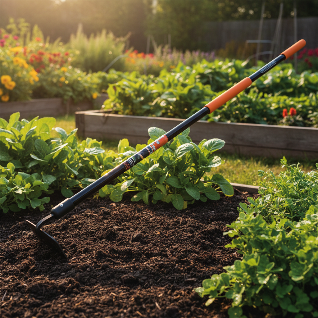 Gartenhacke mit langem Stiel zum Jäten