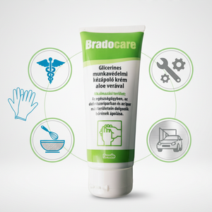 Creme de Mãos Profissional Bradocare com Glicerina e Aloe Vera 100ml