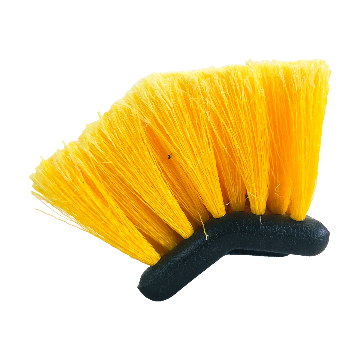 Tête de brosse lavage voiture vue de côté, les longs poils extérieurs