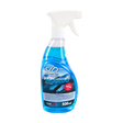 Scheibenenteiser Spray von vorne, blaue Flüssigkeit in der 500-ml-Flasche mit Pumpzerstäuber