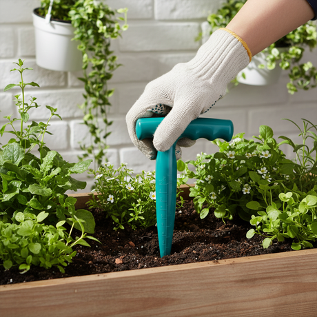 Ferramenta de jardinagem dibber para profundidade de plantação perfeita e jardinagem mais rápida

