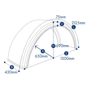 Guardabarros de plástico para camión, tráiler y remolque – 8 tamaños disponibles