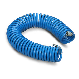 Air Blow Gun Spiral Hose 5 x 8 mm, 15 m with Quick Connector