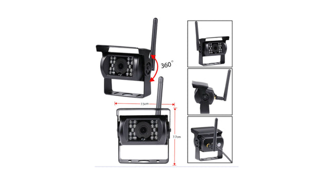 Telecamera Retromarcia Wireless 12/24V (senza monitor)