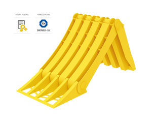 Foldable Plastic Wheel Chock with Metal Reinforcement