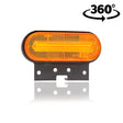 LED Positions- und Blinkleuchte mit abgerundetem gelbem Halter