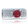 LED Rear Light 5-Function with Clear Lens 12/24V
