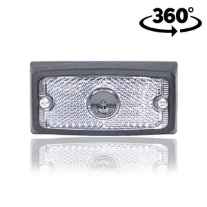 Side Marker Lamp with Rubber Mount and Reflector