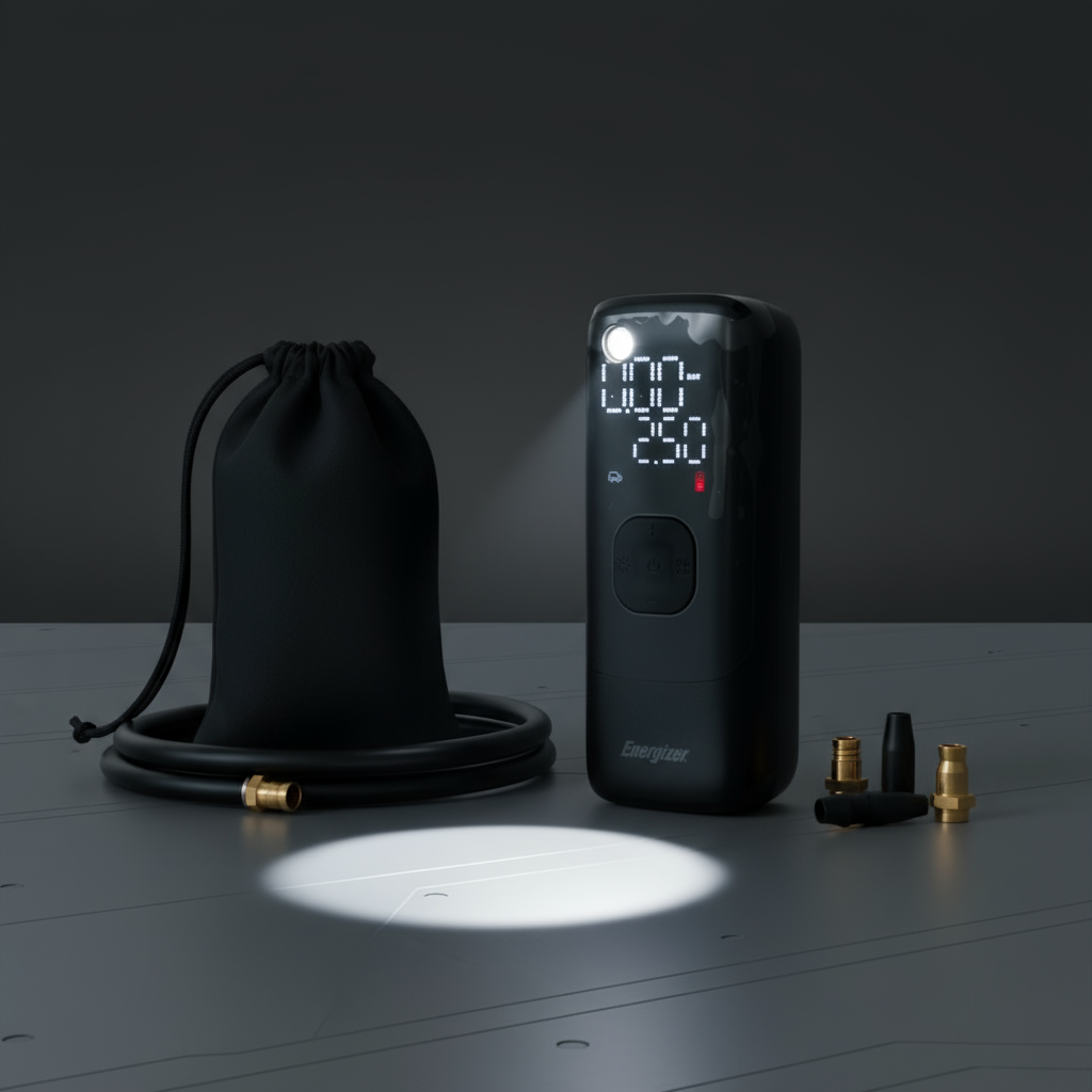 Mini Compressore Power Bank con Torcia LED Energizer PAC4000