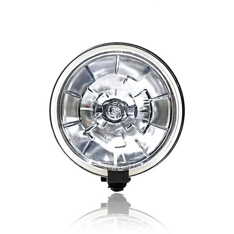 Round Long-Range Spotlight White with 12V Bulb, 184 mm