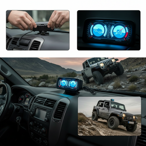 Avtomobilski merilnik nagiba z osvetlitvijo ozadja (12 V)