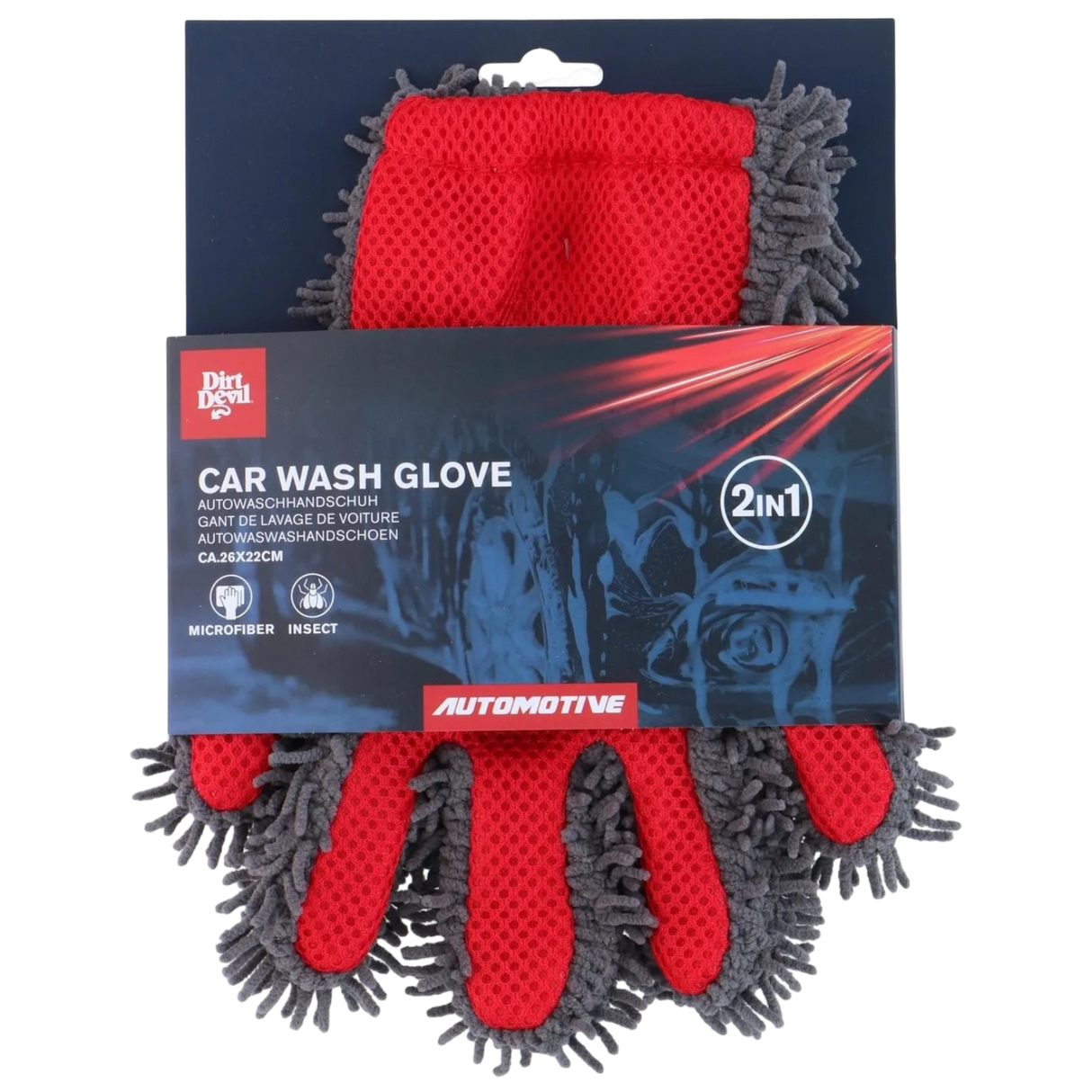 Car wash mitt chenille microfiber glove cleaning
