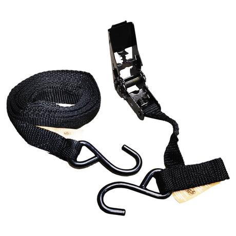 Ratchet Tie Down Strap with Hooks 5m TÜV 125kg